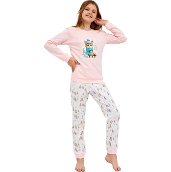 Pánské pyžamo Dívčí pyžamo 592/192 Fox - CORNETTE Růžová 158/164