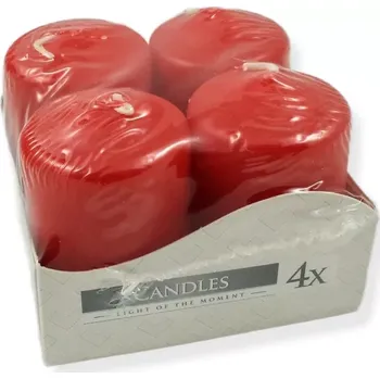 Výtvárné potřeby Adventní svíčky červené - sada 4 ks