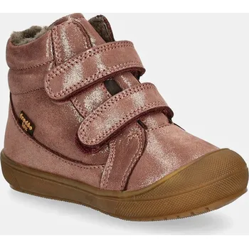 Dívčí zimní obuv Dětské kožené zimní boty Froddo OLLIE WOOL TEX růžová barva, G2110138 G2110138.G.21.24 38X, EUR 22