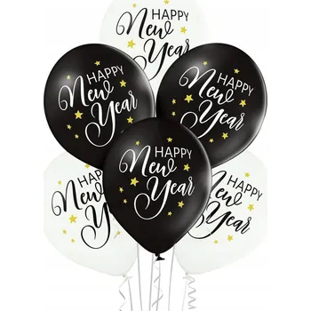 Balónek Belball Balónky Happy New Year - 30 cm - 6 Ks