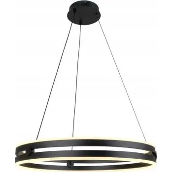 Lampička Arena - Moderní LED kruhová lampa černá 60 cm