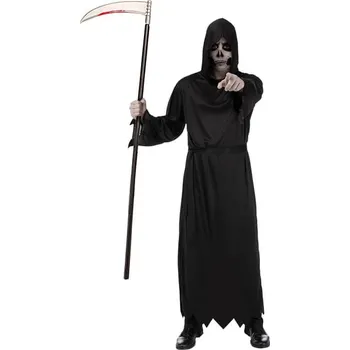 Karnevalový kostým Funiglobal - Kostým smrti s doplňky pro dospělé velká velikost - XXXL