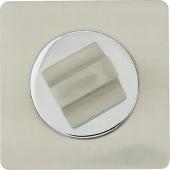 Dveřní kování Interiérová klika Domino Čtvercová rozeta, Rozeta s WC zámkem