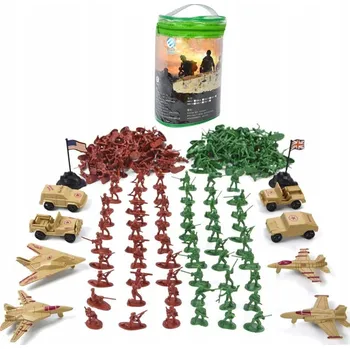 ostatní stavebnice VOJÁČCI MINI FIGURKY ARMÁDA VOJÁČKŮ VELKÁ SADA 200 DÍLKŮ