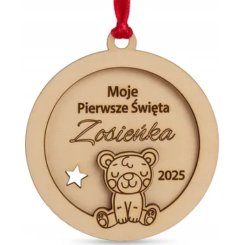 Vánoční dekorace Vánoční Baňky se jménem na vánoční stromeček Personalizovaná Vánoční Koule První Vánoce dítěte