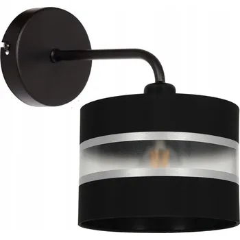 Nástěnné svítidlo Nástěnné svítidlo stínidlo válec stříbrné NOČNÍ LAMPA