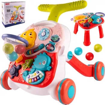 Dětské chodítko Chodítko 3v1 s basketbalem Dino