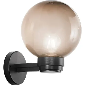 Venkovní osvětlení FANEUROPE Venkovní nástěnné svítidlo Polly Fibra di, plast, šedá, 1 x E27, 24 x 28 x 20 cm, IP44 - FANEUROPE FAN I-POLLY-AP-GR