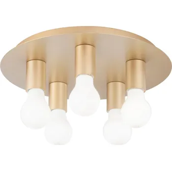 FANEUROPE Stropní svítidlo STRIKE zlatá, 5xE27, 35x35x86 cm - FANEUROPE FAN I-STRIKE-PL5-ORO