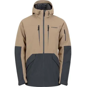 Pánská lyžařská/snowboardová bunda FUNDANGO BAILY ECO S Béžová, Tmavě šedá