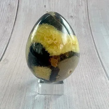 Septárie vajíčko bytová dekorace 16 cca 5,3 x 7,3 cm, 308 g