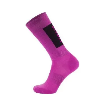 Pánské ponožky Mons Royale Unisex Atlas Merino Snow Sock Purple Bolt fialová M