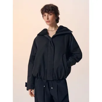 Dámský kabát Bunda bomber s kapucí - XS - House - černá - 122EW-99X