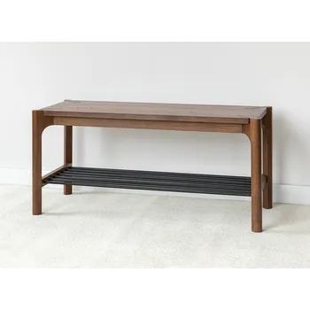 Botník Botník/lavice z dubového masivu do předsíně AMPI (typ KULCA06/T), tabák