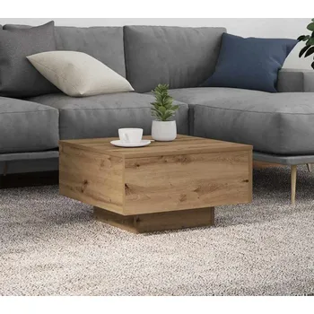 Konferenční stolek vidaXL Konferenční stolek Artisanový dub 55 x 55 x 31 cm [862995]