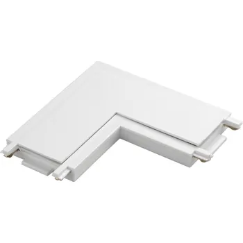 Bodové svítidlo FANEUROPE Příslušenství - úhlová spojka Bernini pro lištu Bernini, bílá, 5,5 x 5,5 cm - FANEUROPE FAN BERNINI-L-BCO