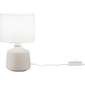 Lampička FANEUROPE Stolní lampa Burano keramika, bílá, 1xE14, pr. 14 x H 22 cm - FANEUROPE FAN I-BURANO-L-BCO