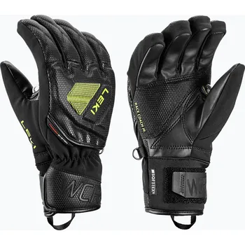 Sport Dětské lyžařské rukavice LEKI WCR C-Tech 3D Junior black/ice lemon