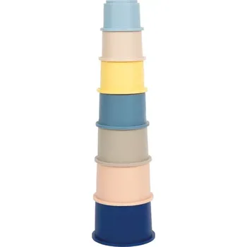 Dřevěná hračka small foot Silikonové nasazovací kelímky