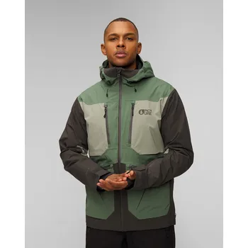 Pánská bunda Zelená A černá Pánská Freeridová Bunda Picture Organic Clothing Naikoon 20/20 Mvt457-d