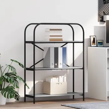 Knihovna vidaXL Knihovna Šedá sonoma 80 x 30 x 109 cm Kompozitní dřevo [879848]