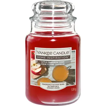 Svíčka Yankee Candle Vonná svíčka ve skle velká Apple Cinnamon Cider