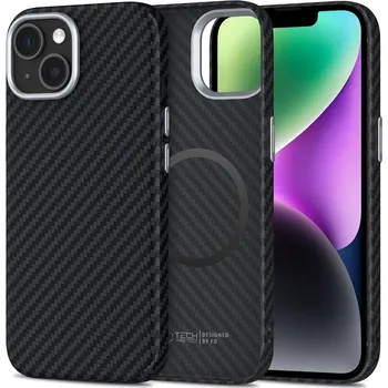 Pouzdro na mobilní telefon Kryt TECH-PROTECT Ion Carbon MagSafe pro Apple iPhone 14 - černý