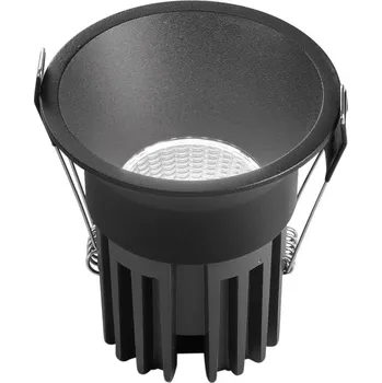 Bodové svítidlo FANEUROPE Zápustné svítidlo LED Quark, hliník, černé, COB, 18 W, 2000 lm, CCT, 10 x 10 x 9,5 cm - FANEUROPE FAN INC-QUARK-R18-NER