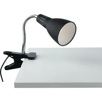 Lampička FANEUROPE Nástěnné svítidlo Logiko s klipem, černé, 1 x E14, 11,5 x 7,3 x 36,5 cm - FANEUROPE FAN I-LOGIKO-C NER