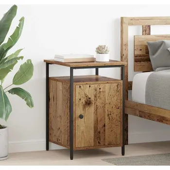 Noční stolek vidaXL Noční skříňka 2 pcs Staré dřevo 40 x 42 x 60cm kompozitní dřevo [881807]