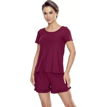 Dámské pyžamo Eldar Beatrice pyžamo kr/r 2XL-3XL kaštanové 3xl