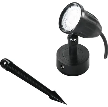 Venkovní osvětlení FANEUROPE Venkovní reflektor LED PEG plast černá 9 W 800 lm 4000 K 11,9 x 5,3 x 6,53 cm - FANEUROPE FAN LED-PEG-9M-NER