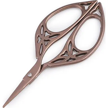 Krejčovské nůžky Nůžky vyšívací ozdobné, střední, měděná tmavá