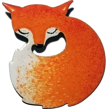 Brož Lucie Horáková Brož smaltovaná - liška