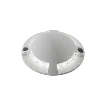 Venkovní osvětlení FANEUROPE Pochozí venkovní svítidlo ELMO DC24V stříbrná, hliník, 2 W, 226 lm, 3000 K, IP65, 7 x 1,5 cm - FANEUROPE FAN LED-ELMO-R4C