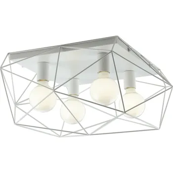 FANEUROPE Stropní svítidlo Abraxas, bílé, 4 x E27, 62 x 51 x 27 cm - FANEUROPE FAN I-ABRAXAS-PL4 BCO