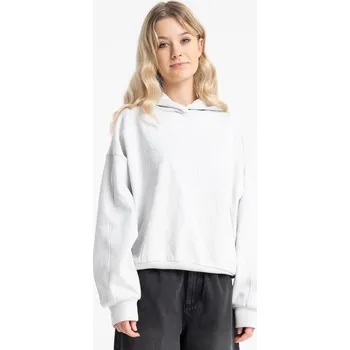 Dívčí mikina Reporter Young | Dívčí světle šedá zateplená mikina BOXY s kapucí a abstraktním potiskem - Barva ŠEDÁ, Velikost 140/146 253-0551G-11-110-1