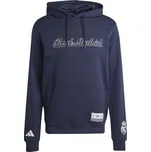 Pánská mikina adidas REAL MADRID US HD XL Tmavě modrá, Bílá