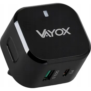 SÍŤOVÁ NABÍJEČKA USB USB-C QC 3.0 + PD 20W VAYOX