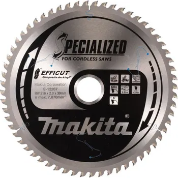 Pilový kotouč MAKITA KOTÚČ PÍLOVÝ EFFICUT 216 x 30 mm 60 z