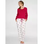 Dámské pyžamo Timo 340062/37, 2XL, bordó