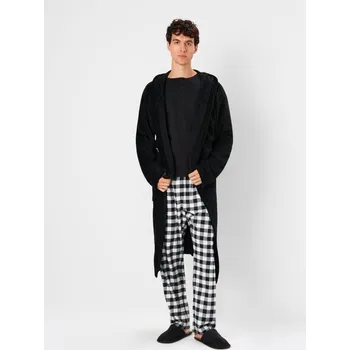 Dámský župan Sinsay - Župan s&nbsp;kapucí - černá - 662EL-99X - 662EL-99X-S_M