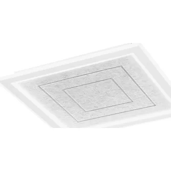 FANEUROPE Stropní svítidlo Aux šedé PMMA, čtverec, 40 W, CCT 3000/4000/6500 K, pr. 60 x 5,4 cm - FANEUROPE FAN I-AUX-Q60-GR