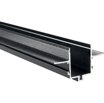 Bodové svítidlo FANEUROPE Příslušenství - zapuštěné pouzdro pro lištu Bernini AD pro 48 V kolejnicový systém, 2 m, černá - FANEUROPE FAN BERNINI-TL-2M