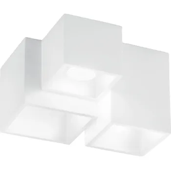 FANEUROPE Stropní svítidlo Foster, bílé, 3 x GU10, 24 x 23 x 15 cm - FANEUROPE FAN I-FOSTER-PL3