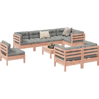 Zahradní sestava zahrada-XL 9dílná zahradní sedací souprava s poduškami masivní douglaska 3299517