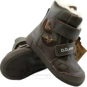 Dívčí zimní obuv Dětské zimní boty D.D.Step W068-52320B Chocolate - vel. 30