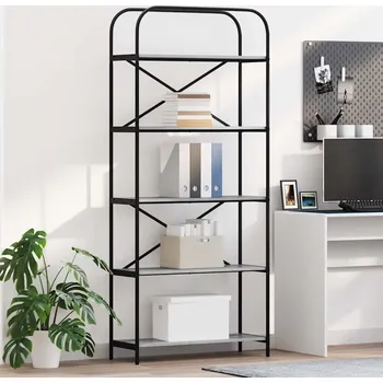 Knihovna vidaXL Knihovna Šedá sonoma 80 x 30 x 183 cm Kompozitní dřevo [879836]