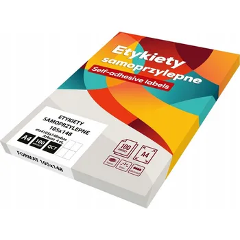 Samolepící etiketa SAMOLEPICÍ ŠTÍTKY QCT BASIC BÍLÉ A4 100 LISTŮ 105x148mm EMERSON