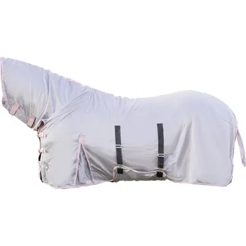 Deka pro koně Deka proti hmyzu HKM Grey - s krkem, šedá , 145 cm
